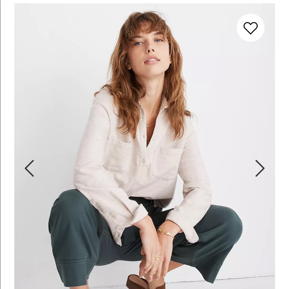 Madewell Sunday Flannel Shirt in Speckle